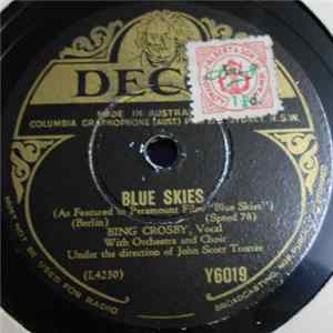 Bing Crosby, Trudy Erwin - Blue Skies / I'll See You In Cuba FLAC album