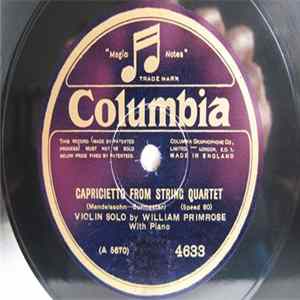 William Primrose - Capricietto From String Quartet / Serenade FLAC album