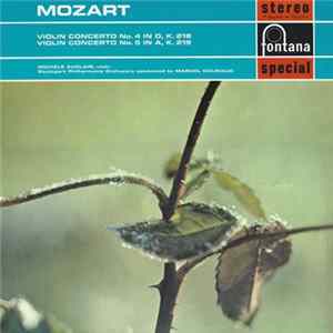 Mozart, Michèle Auclair, Stuttgart Philharmonic Orchestra, Marcel Couraud - Violin Concerto No. 4 In D, K.218 / Violin Concerto No. 5 In A, K.219 FLAC album