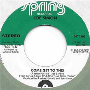 Joe Simon - Come Get To This FLAC album
