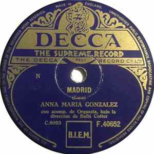 Anna Maria Gonzalez - Madrid / Pobre Corazon FLAC album