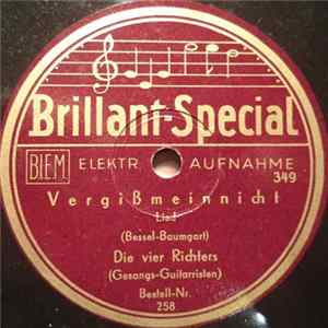 Die Vier Richters (Gesangs-Gitarristen) - Vergißmeinnicht / Warum Weinst Du, Holde Gärtnersfrau FLAC album