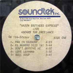 Mason Brothers' Express - Live Aboard The Freelance FLAC album