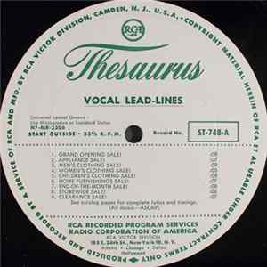 Unknown Artist - Vocal Lead-Lines / Words And Music To Sell By FLAC album