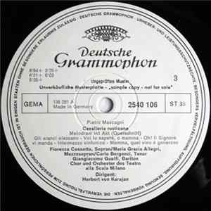 Pietro Mascagni - Ruggiero Leoncavallo, Herbert von Karajan - Cavalleria Rusticana / I Pagliacci FLAC album