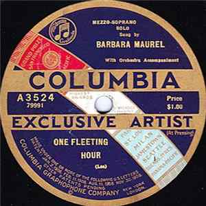 Barbara Maurel - One Fleeting Hour / Ship O' Dreams FLAC album